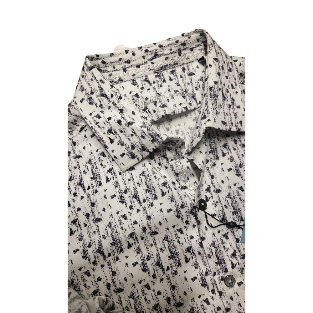 Robert Graham RG1050 Mens M Shirt BEADED CRYSTAL SKULL Paisley Stretch NWT